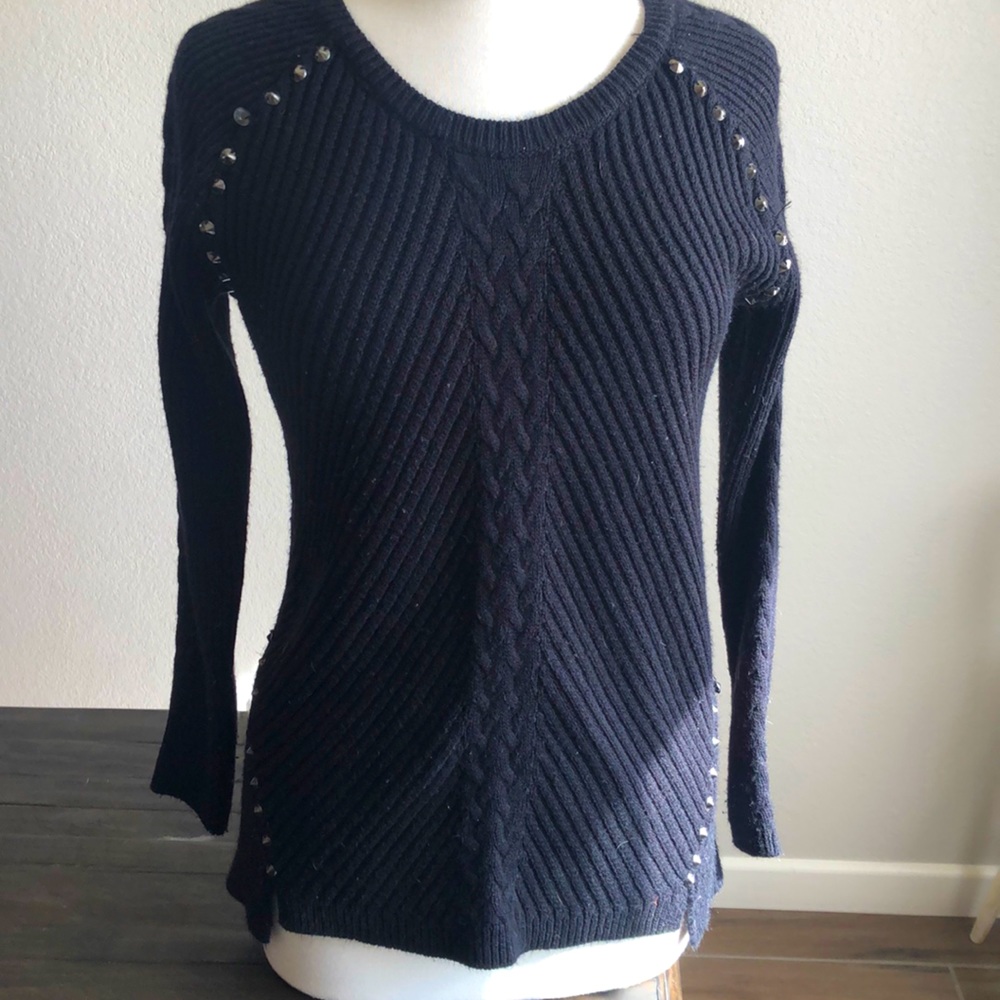 Black Studded Sweater